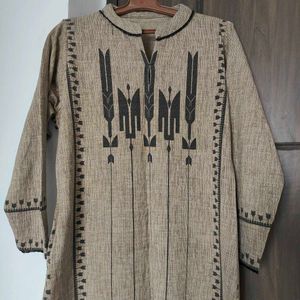 Elegant Brown Printed Kurta