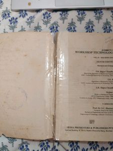 Elements Of Workshop Technology Vol II