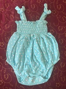Cute Blue Polka Dot Romper