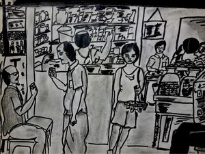 Cartoon Sketch / Drawing / Painting