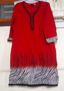 Short Red Kurthi