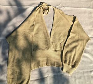 Elegant Halter Crop Top