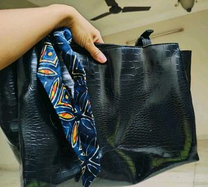 Black Tote Handbag