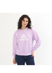 Lilac &#39;Dramatic&#39; Sweatshirt