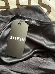 Black Ruched Sheath Dress