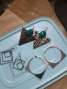 Geometric Earring Comco Of 3