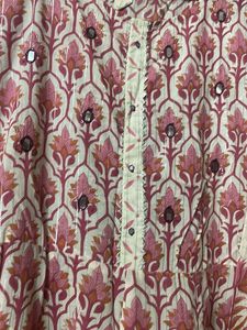 Elegant Printed Kurta With Pants And Dupatta