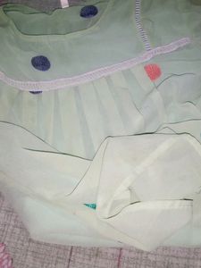 Green Top And Tunic Type For Women Empire Shape.
