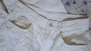 BEIGE JEANS, GREY JEANS, DISTRESSED BLUE JEANS