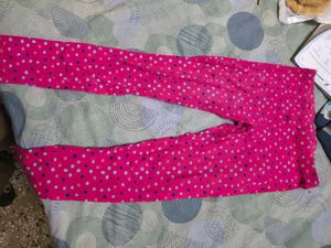 Pantaloons Pink Polka Dot Leggings for 4-6 years
