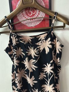 Tropical Palm Print Dress