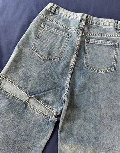 Distressed Wide Leg Jeans