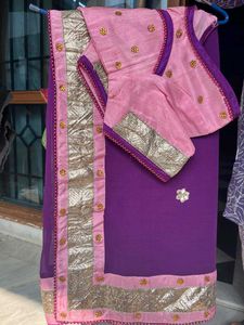 Elegant Purple Saree