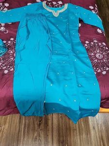 Teal Kurta Set &amp; Dupatta