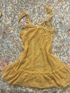 Yellow Lace Cami Top