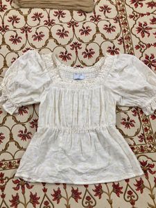 Vintage Off-shoulder Cottagecore Top