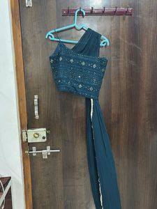 Teal &amp; Mint Green Indian Outfit