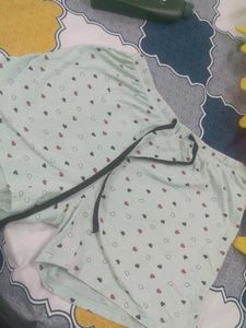 Heart Print Mini shorts
