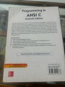 Programming In ANSI , Computer Book