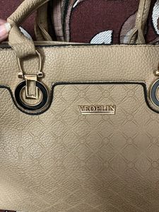 Beige Handbag