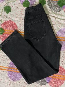 shine charcoal black jeans mom fit