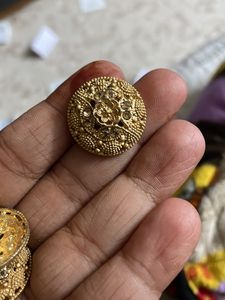 Embroidery And Stone Finish Hook/button