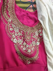 New Desgin Cut Work Gown