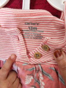 Carter&#39;s 2 Piece Bodysuit Dress And Cardigan