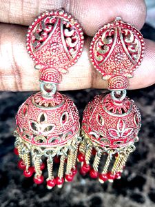 Red 🍒 Jhumka