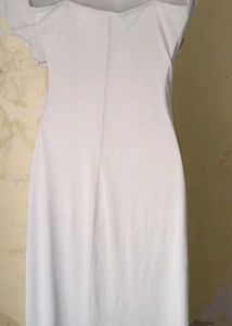 Elegant Silver Embellished Dress