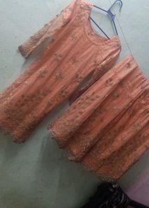 Full Work Sharara Suit 2 Piece