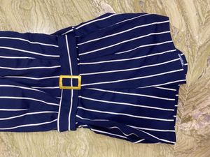 Striped playsuit
