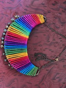 Rainbow Bell Choker Necklace