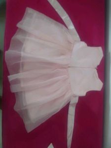 Pink Floral Tulle Dress