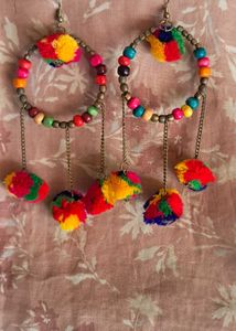 Pompom Earrings
