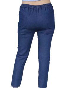 Embroidered Denim Joggers - Two Colors!