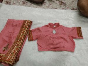 Elegant Pink Saree