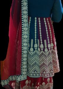 Indo Western Theam Lahenga And Crop Top