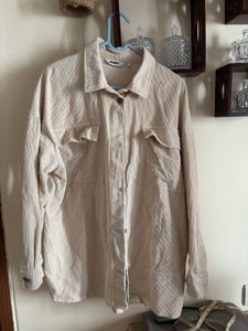 Oversized Corduroy Shirt Jacket
