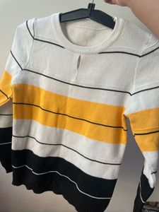 💛Striped Knit Pullover Sweater