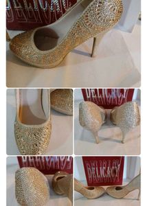 Combo Of 2 Heels Silver/gold 599/_