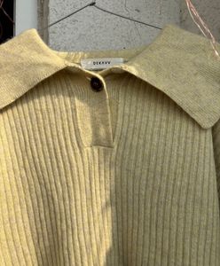 Korean pastel Collar Knit Sweater