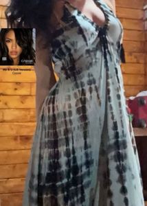 Tie-Dye Halter Maxi Dress