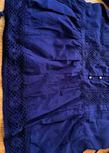 Elegant Blue Ethnic Skirt