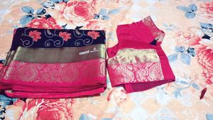 Elegant Saree with Blouse Piece