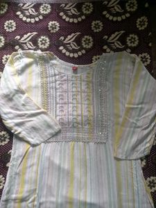 Multi Colour Embroidery Kurti