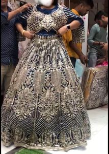 Gorgeous Navy Blue Lehenga Choli With Dupatta