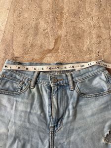 Light Wash Denim Shorts