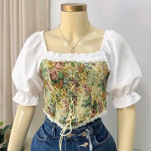 Vintage Retro Style Women Corset Top