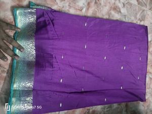 Rarely Used Art Silk Saree For Sale